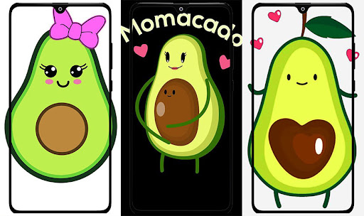 Cute Avocado Wallpaper Screen 3