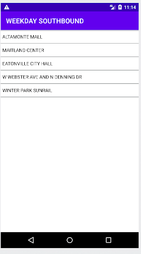 LYNX Bus Schedule Screen 3