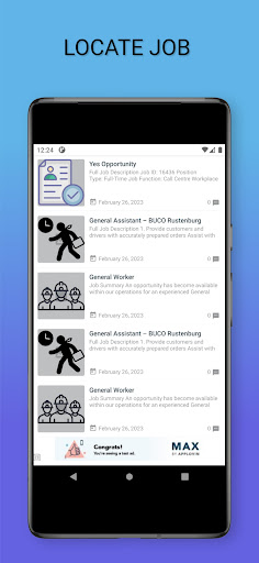 Android application Daily Job Search screenshort