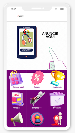 Android application Axei screenshort
