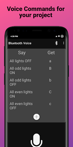 Android application Bluetooth Voice: Arduino screenshort