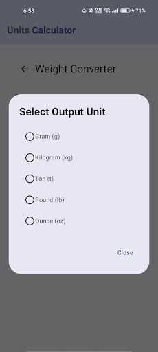 Units Calculator