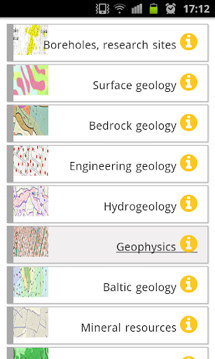 GeoLOG - geological maps Screen 2