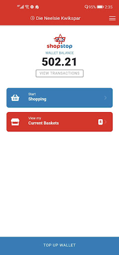 Android application ShopStop Express screenshort