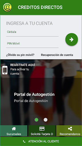 Android application Créditos Directos screenshort