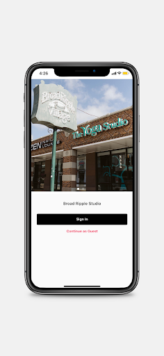Android application The Indy Yoga Studio screenshort