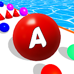 Cover Image of Descargar Alphabets A to Z Ball Running 3D - Collect Balls 1.0 APK