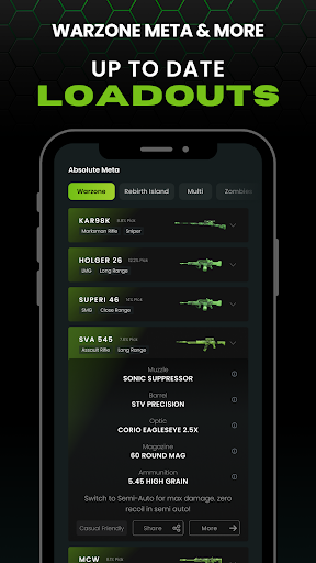 Android application Warzone Loadout Codmunity screenshort