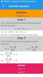 Quadratic equation solver