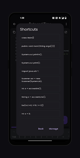 Java Compiler(Pro) Screen 3