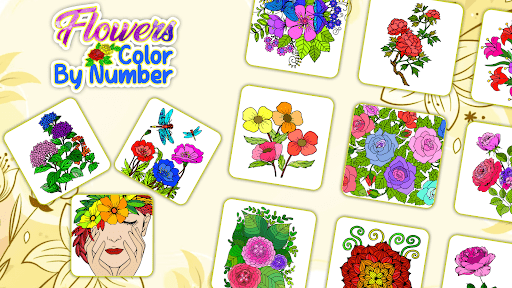 Flowers Color by Number Screen 2