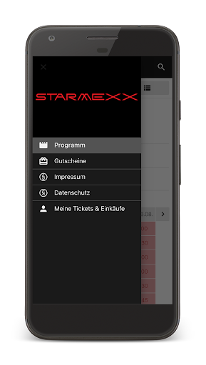 Android application STARMEXX Erlebniskino Burgleng screenshort
