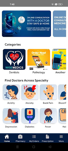 Android application Wisemedics Doctor screenshort