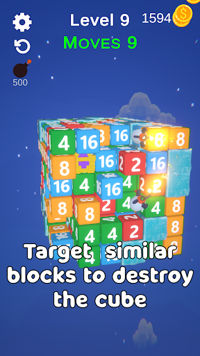 Match Away 3D Cube Screen 3