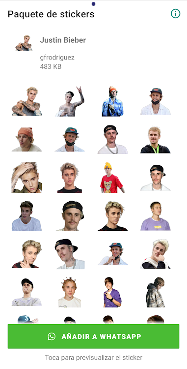 WAStickerApps - Justin Bieber - 1.0.0.1 - (Android)