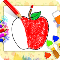 Drawing populer fruits for kids - drawing book