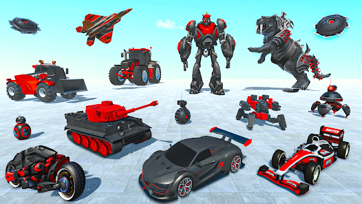 Jeux de Robot Tigre Volant screenshots apk mod 2