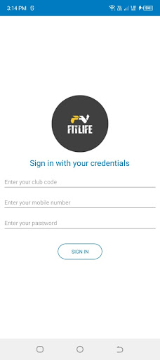 Android application FitLife screenshort