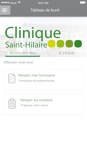 SaintE-connect Screen 2
