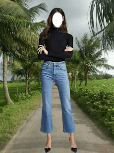 Women in Jeans Photo Frameのおすすめ画像3