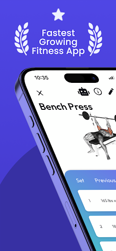 Android application WeLift: AI Fitness Tracker screenshort
