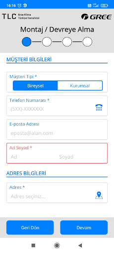 TLC - Mobil Servis Uygulaması Screen 3