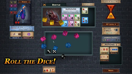 Captura de tela da masmorra de um deck