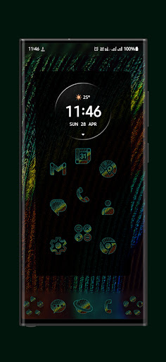 Screenshot of Peacock Feather Icon Pack