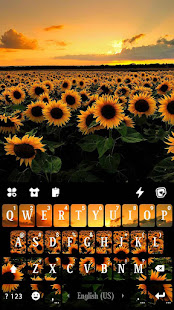 Sunflower Fields Keyboard Background 6.0.1129_8 APK screenshots 5