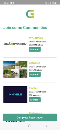 myGateway Screen 2