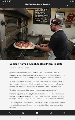 Screenshot of Hot Springs Sentinel Record