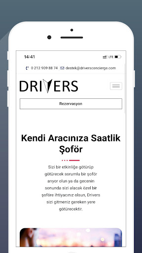 Drivers Concierge Screen 3