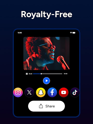 Screenshot of Melodia - AI Song Generator