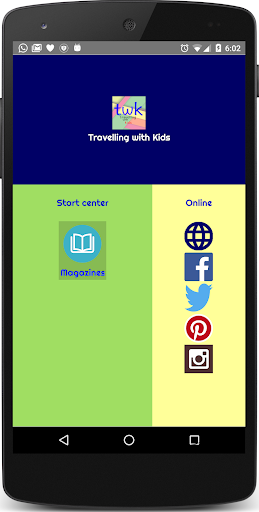 Android application Traveling with Kids screenshort
