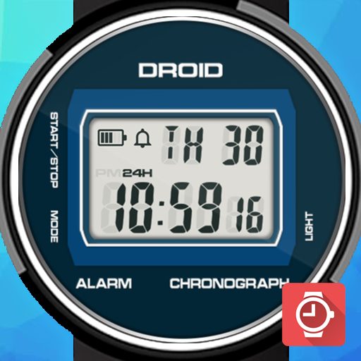 DROID Retro LCD watch face for 1.0.0 Icon