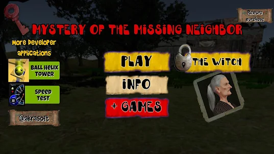 Mystery of missing neighbor