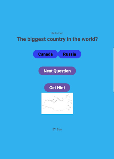 Country Quiz LM Screen 3