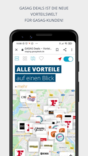 Android application GASAG DEALS screenshort