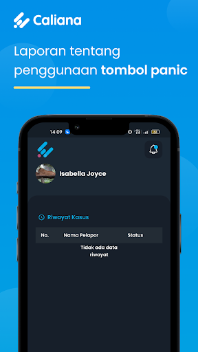 Android application MyCaliana - RapidResponder screenshort