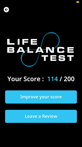 Android application Life Balance Test screenshort