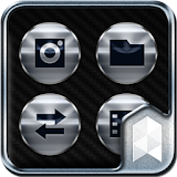 Blue Carbon Launcher theme icon