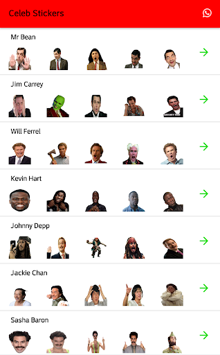Android application Movie Memes Stickers WASticker screenshort