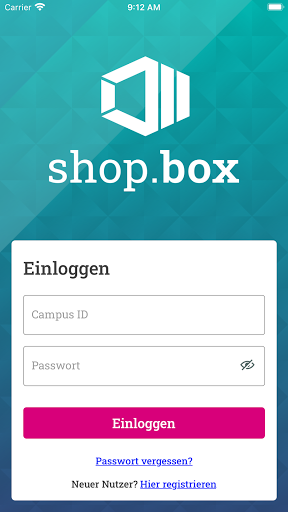 Android application shop.box screenshort