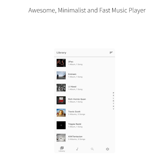 Android application Music Player screenshort