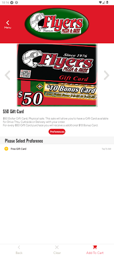 Screenshot of Flyers Pizza