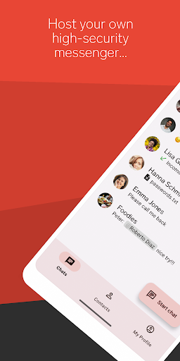Android application Threema OnPrem. Self-Hosted screenshort
