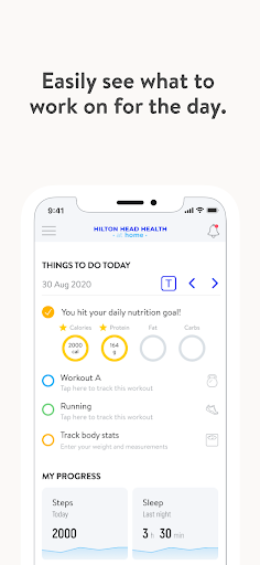 Hilton Head Health at Home Screen 2