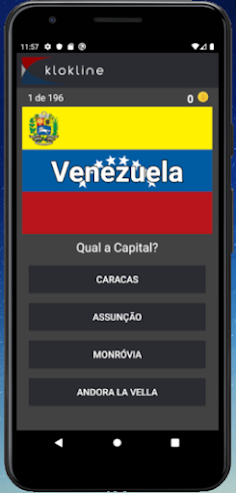 196 Capitais Países Desafio - Screenshot 2
