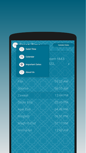 Hijri Salah App (Fatimid) Screen 2