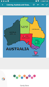 Раскраска Карта Австралии
